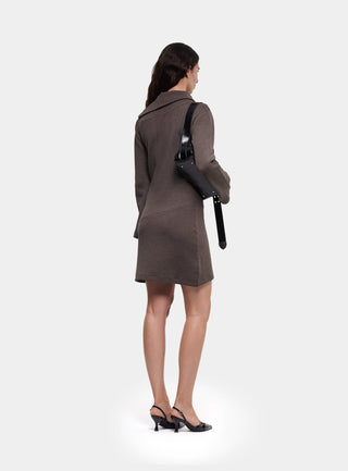  Laagam Anouk Grey Short Dress