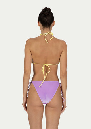  PARAMIDONNA Kelly Velvet Violet/lemon Two-piece Swimsuit