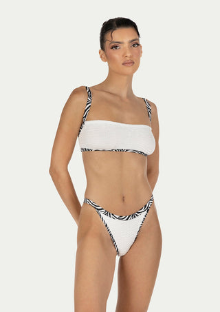  PARAMIDONNA Ava White Two-piece Swimsuit