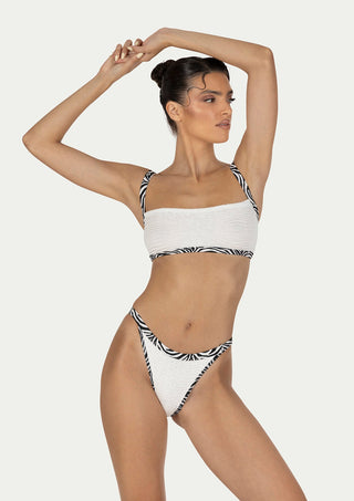  PARAMIDONNA Ava White Two-piece Swimsuit