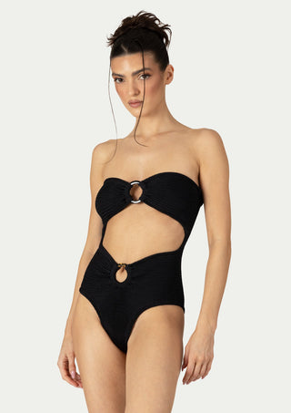  PARAMIDONNA Rene Black One-piece Swimsuit