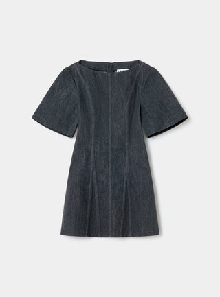  Laagam Rosette Grey Short Dress