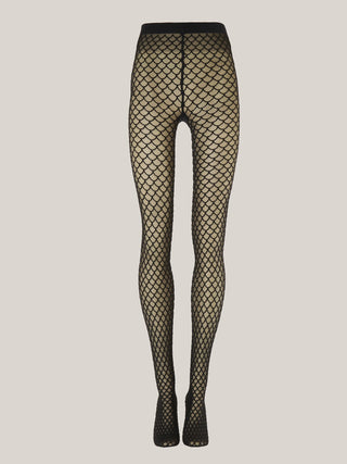  Wolford Velvet Net Tights Black