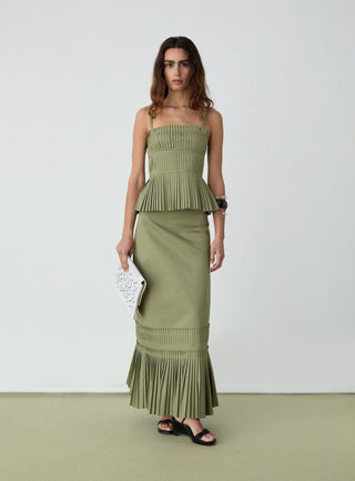  Laagam Alma Khaki Top