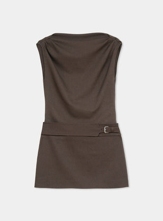  Laagam Zola Brown Short Dress