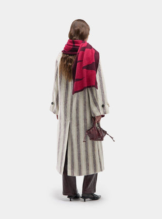  Laagam Damson Plum Logo Scarf