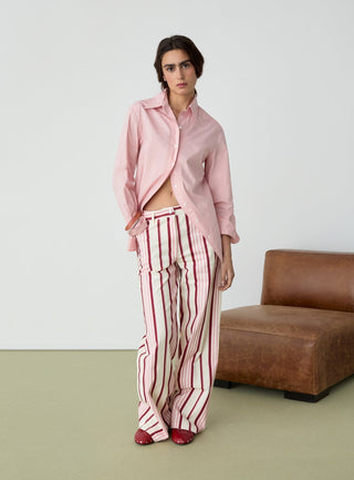  Laagam No Boyfriend Pink Shirt