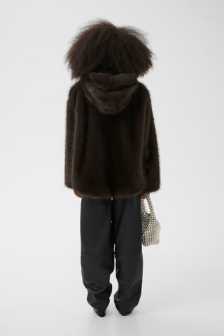 Gzvenka Grey Faux Fur Jacket