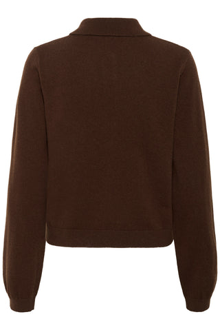  Gestuz Gzmanzi Brown Polo Pullover