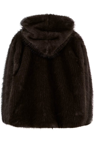Gzvenka Grey Faux Fur Jacket