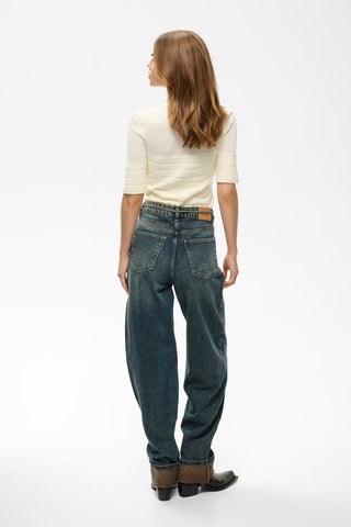 Gzsusara Barrel Jeans Blue/green Wash