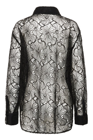  Gestuz Gzedea Black Lace Blouse