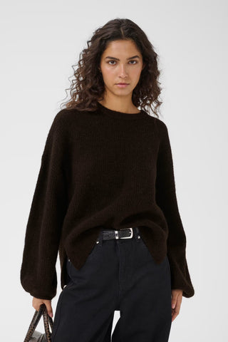Gestuz Pullover Gzalpha Ganache Melange / Brown