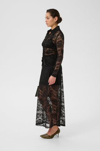  Gestuz Gzleala Black Lace Blouse