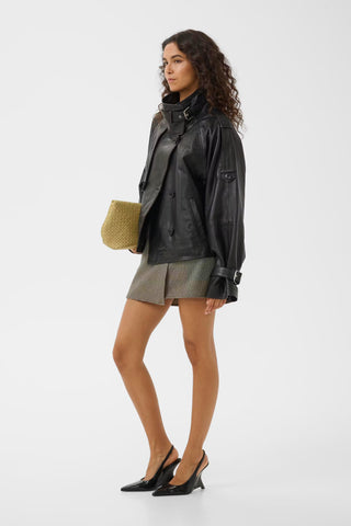 Giacca Gzavic Leather  Black
