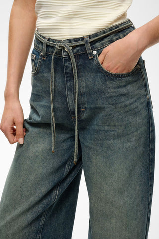Gzsusara Barrel Jeans Blue/green Wash