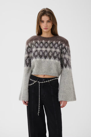 Gestuz Pullover Gzzarina Grey Multi Comb