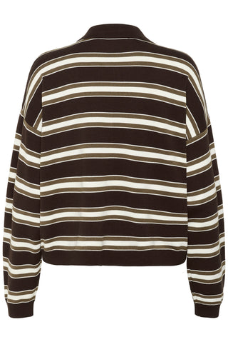  Gestuz Gzpaige Molé/dark Beech/egret Long-sleeved Polo