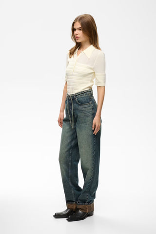 Gzsusara Barrel Jeans Blue/green Wash