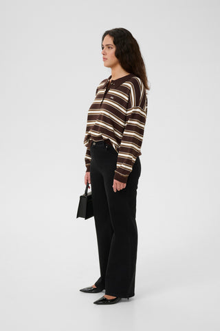  Gestuz Gzpaige Molé/dark Beech/egret Long-sleeved Polo