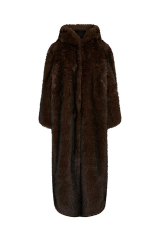 Gzvinkly Faux Fur Coat