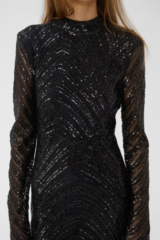 Abito in Paillettes Nero “Gzseyla”