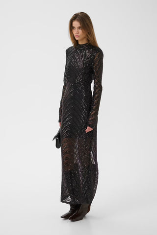 Abito in Paillettes Nero “Gzseyla”