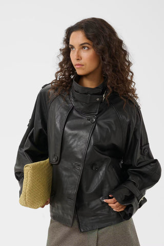 Giacca Gzavic Leather  Black
