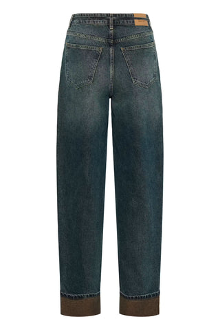 Gzsusara Barrel Jeans Blue/green Wash