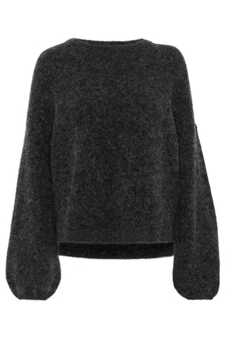 Gestuz Gzalpha Charcoal Melange Pullover