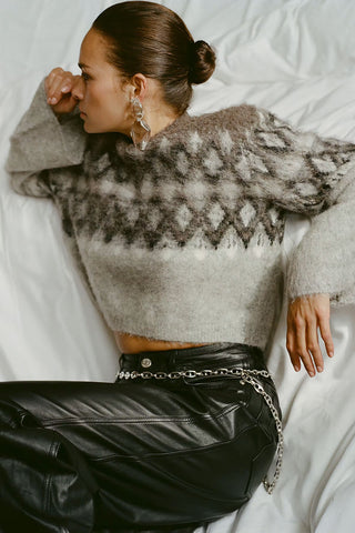 Gestuz Pullover Gzzarina Grey Multi Comb
