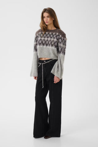 Gestuz Pullover Gzzarina Grey Multi Comb