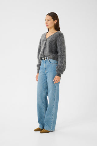  Gestuz Gzdebbie Charcoal Melange Cardigan
