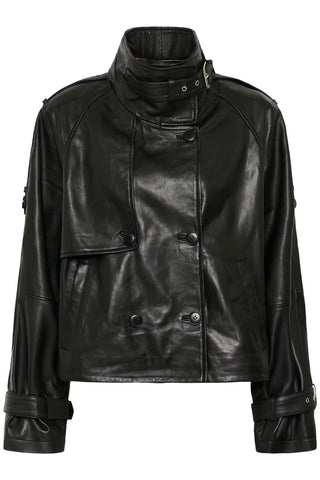 Giacca Gzavic Leather  Black