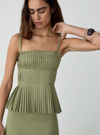  Laagam Alma Khaki Top