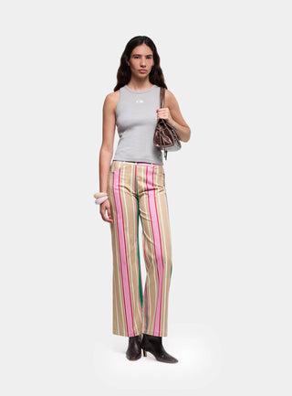  Laagam Leroy Brown Striped Twill Pants