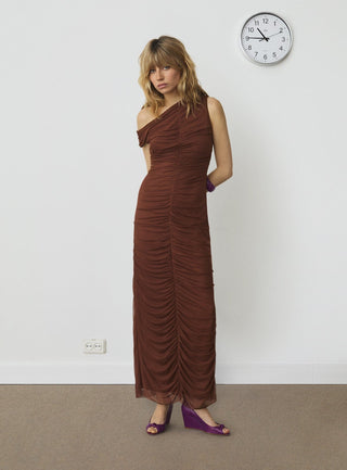  Laagam Arles Brown Midi Dress