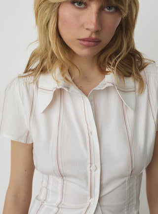  Laagam Arlie White Shortsleeve Shirt