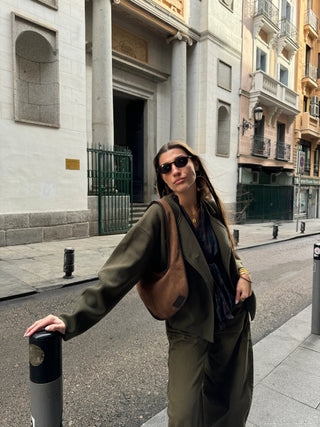  Mas1 Saco Suede Bag Camel