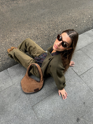  Mas1 Saco Suede Bag Camel