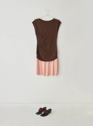  Laagam Fiora Brown Short Dress