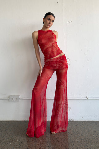  Insomnia Studio Mesh Top Fuego