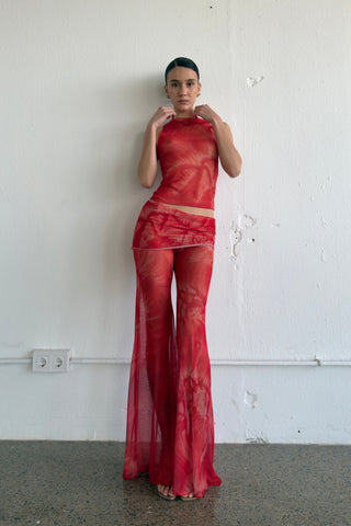  Insomnia Studio Mesh Top Fuego
