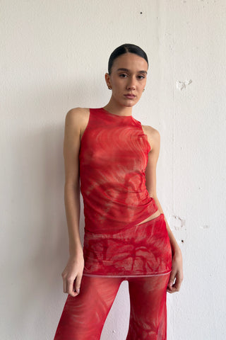  Insomnia Studio Mesh Top Fuego