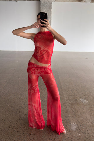  Insomnia Studio Mesh Top Fuego