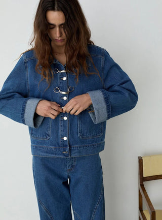  Laagam Dalston Indigo Denim Jacket