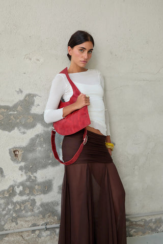  Mas1 D Bag Burgundy