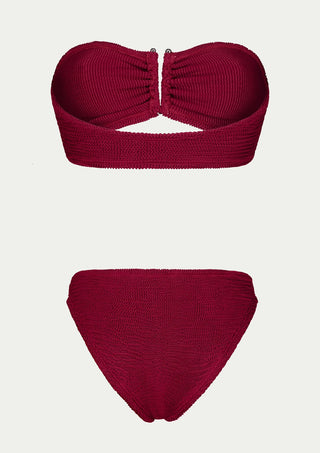  PARAMIDONNA Frida Burgundy Two-piece Swimsuit