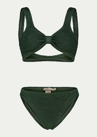  PARAMIDONNA Salma Forest Green Two-piece Swimsuit