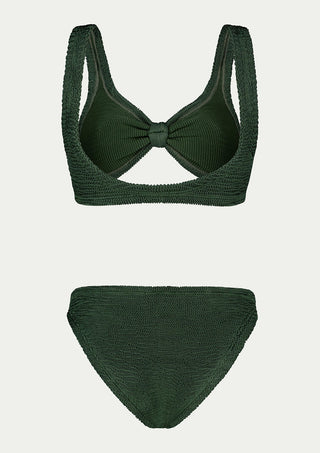  PARAMIDONNA Salma Forest Green Two-piece Swimsuit